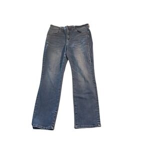American Eagle Super Stretch Straight Leg Jeans Womens Blue Medium Wash Denim